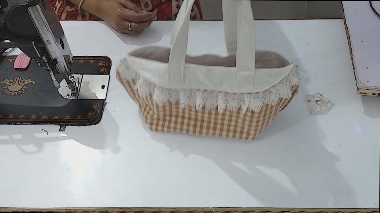DIY/HANDMADE/ MINI CARRY BAG FOR  MORNING WALK/ POJA/ MILK POUCH/ FLOWERS etc.STEP BY STEP TUTORIAL
