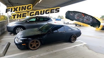 THIRD ROUND OF WORK ON THE NISSAN 240SX (S14): HOW TO FIX THE GAUGES - TACHOMETER AND SPEEDOMETER