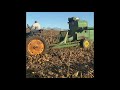 John Deere 630 and model 42 combine corn harvest 2020