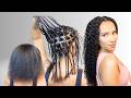 😍🔥VIRAL MIRACLE KNOT KNOTLESS BRAIDS USING BURMESE CURLY CROCHET HAIR FT @ygwigs **NO LEAVE OUT**