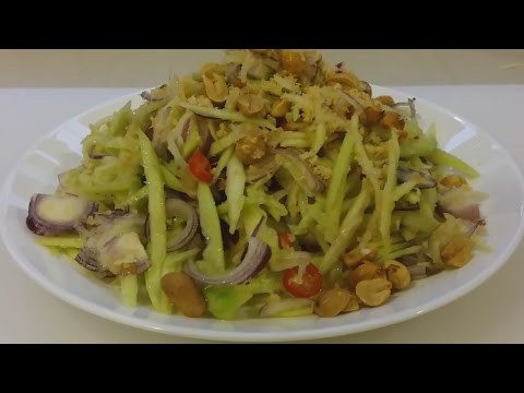 Video: Thailändischer Putensalat Mit Shrimps Und Mango