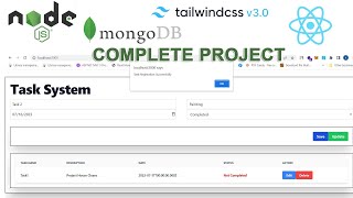 Build a POWERFUL Web App with NodeJs, Tailwindcss, React, and Mongodb!