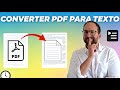 Como converter PDF escaneado para texto pesquisável e editável | Melhor sw OCR 2026