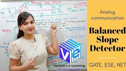 L 56 | Balanced Slope Detector I FM Demodulation I Angle Modulation | Analog Communication |GATE ESE