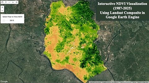 Interactive NDVI Visualization (1987-2025) Using Landsat Composite in Google Earth Engine
