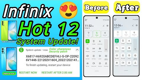 Infinix Hot 12 System Update|XOS New version|Android 12 improvements