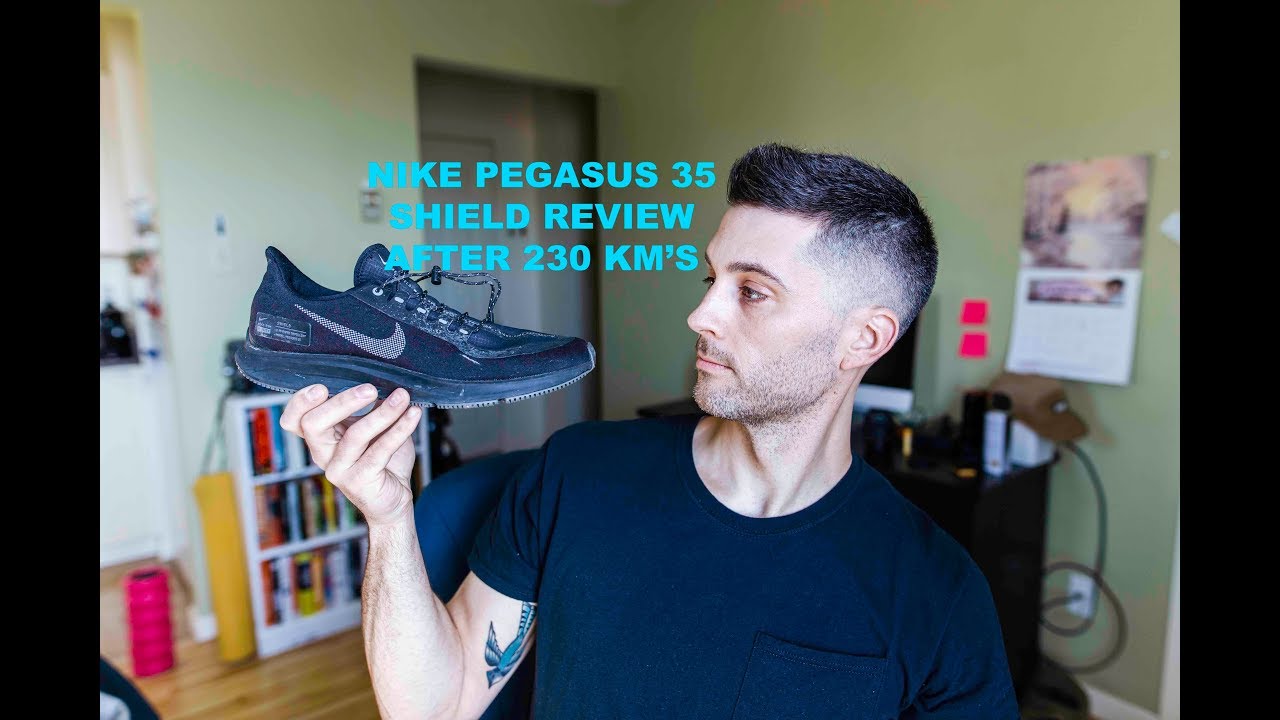 NIKE PEGASUS 35 SHIELD REVIEW (after 230 km's) - YouTube