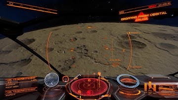 Elite Dangerous, seamless landing on a planet