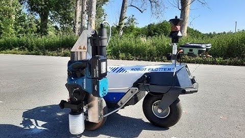Stake out with Robot Plotter - Drilling as marker