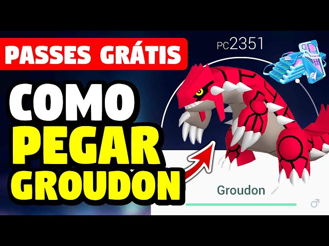 Groudon - Pokemon Lendário - Pokemon Go - DFG