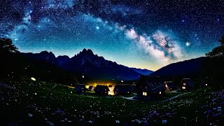432Hz AUDIO HEALING | Cosmic Crickets (1H) / 脳波をリセットする究極の星空睡眠導入