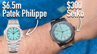 6.5m Patek Philippe Nautilus Tiffany too expensive? We built one from Seiko parts!