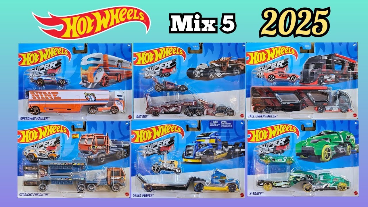 ホットウィール スーパーリグ 2025年Mix 2コンプセット SUPER RIGS ASSORT 2025年 Mix 2のラインナップまとめ！【2025年2月に