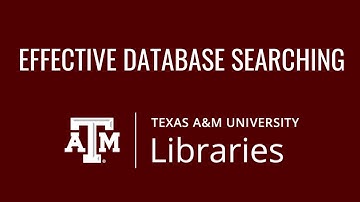 Effective Database Searching