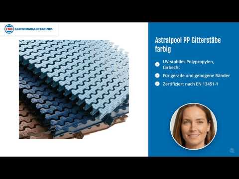 Astralpool PP Gitterstäbe farbig | FKB Schwimmbadtechnik