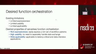NSDI '23 - Following the Data, Not the Function: Rethinking Function Orchestration in Serverless