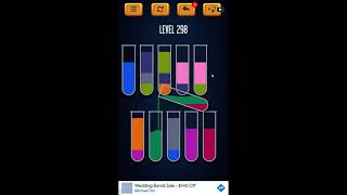 Water Sort Puzzle - Color Liquid Sorting Game Level 298 Solution