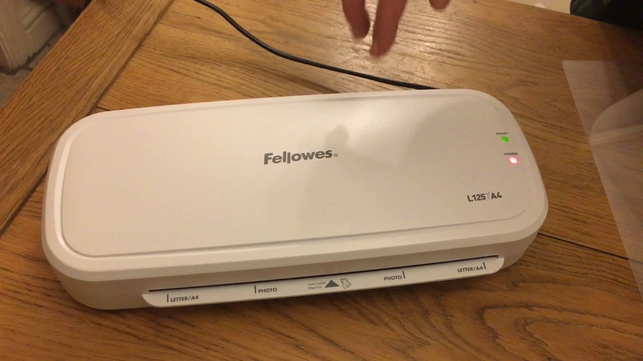 L125 Fellowes A4 Laminator - How to Use & Features - YouTube