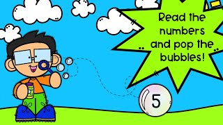 Poppin Bubbles: Number Identification To 10