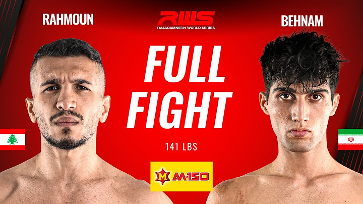 ไฟต์เต็ม Full Fight l ลามูน จิตรเมืองนนท์ vs. เบนั่ม l Rahmoun Jitmuangnon vs. Behnam l RWS