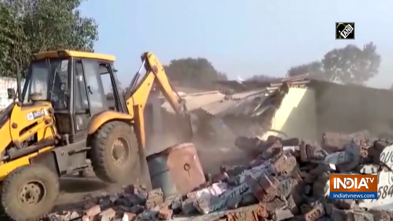 Gwalior Municipal Corporation bulldozes illegal properties in anti-mafia drive