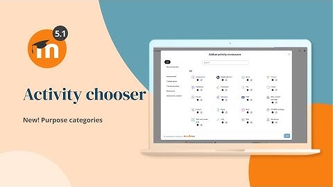 Activity chooser purpose categories
