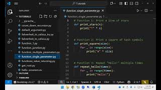 Python Functions (In Class Recording) Python Function Class Recording