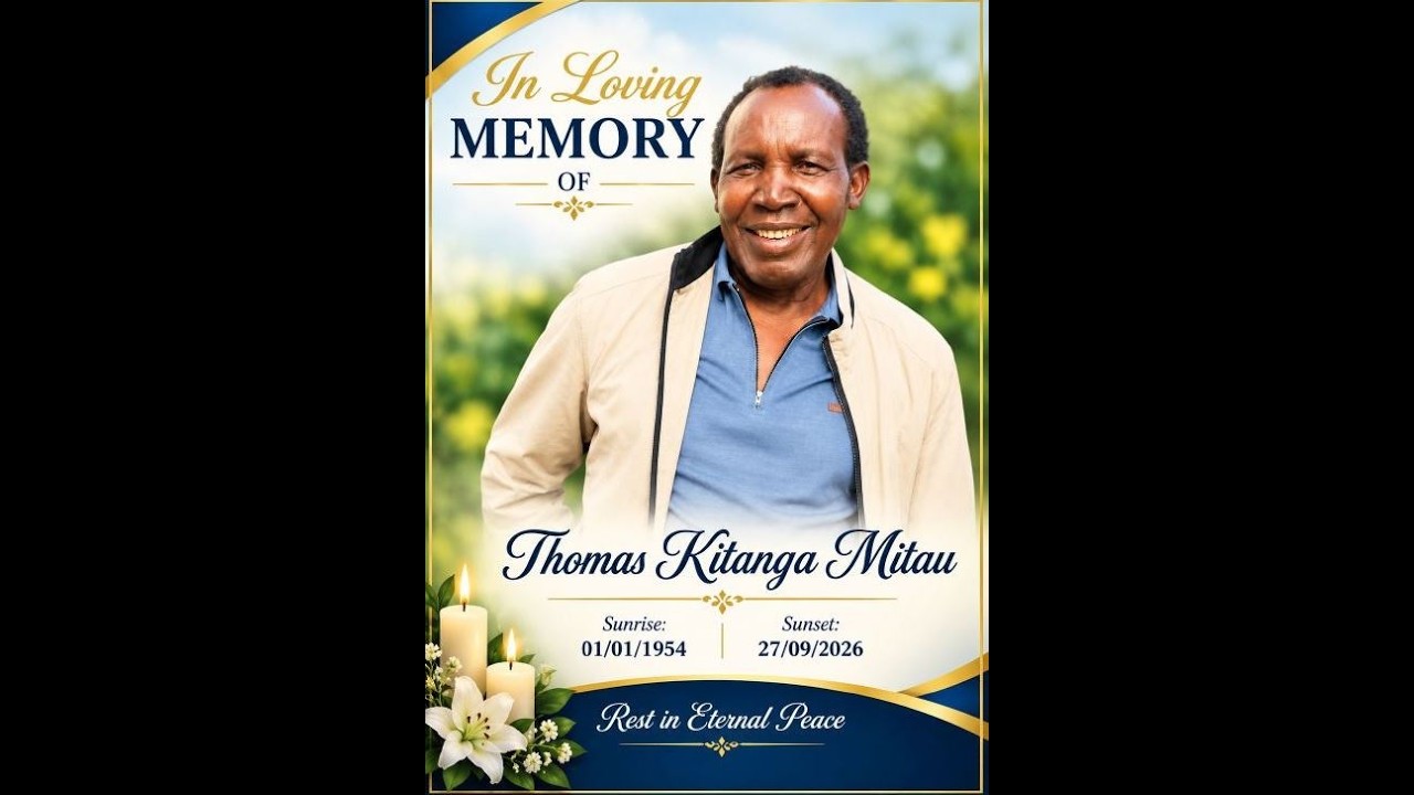In Loving Memory of Thomas Kitanga Mitau | Funeral Coverage