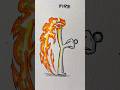 How to draw Chinese Military dance pose with powers (water,fire,emerald) #drawing #art  #howtodraw