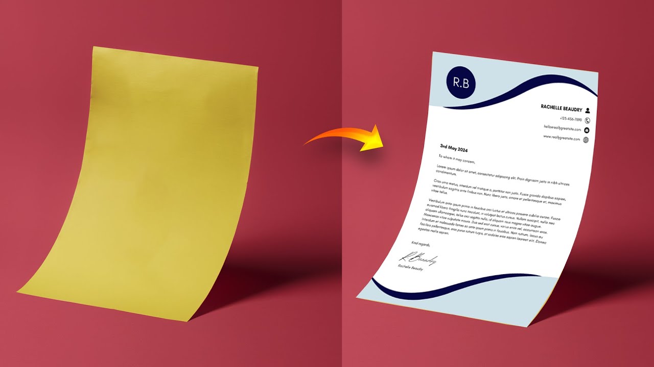 Page Mockup | Paper Mockup | Stationary Mockup | Photoshop Tutorial