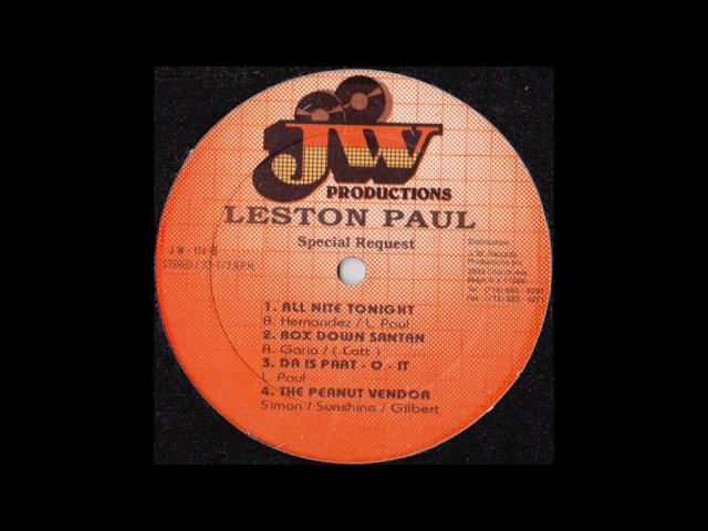 Leston Paul - All Nite Tonight