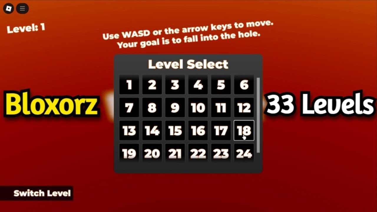 BLOXORZ All 33 Levels Walkthrough (Roblox)