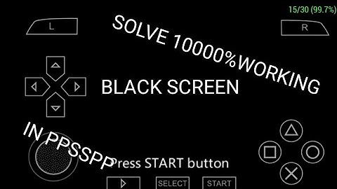 How To Fix PPSSPP Emulator Black Screen 100Working% (no root)