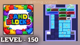 Sand Blocks: Drop Puzzle Level 150 Walkthrough Solution