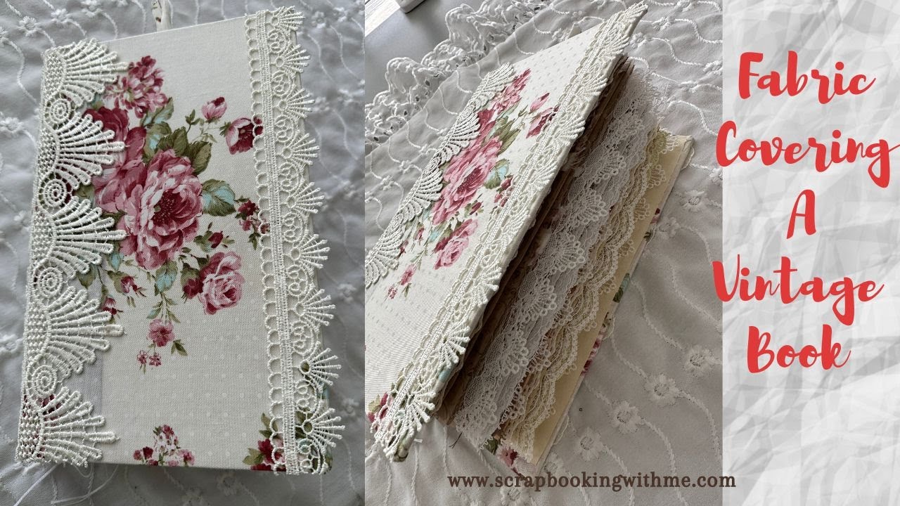 フリーカバー 63 ハンドメイド EASY FABRIC COVER FOR VINTAGE BOOK ~ FINAL FLIP THROUGH - YouTube