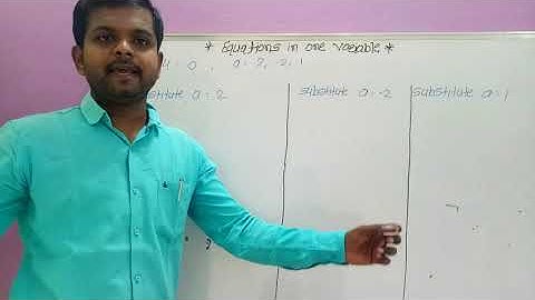 8th Mathematics | Equations In One Variable | Practice Set 12.1 | Question No.1 (1 - 4).