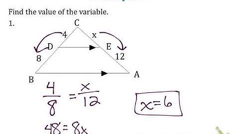 7.5 Proportions and Similarity (Overlapping Triangles)