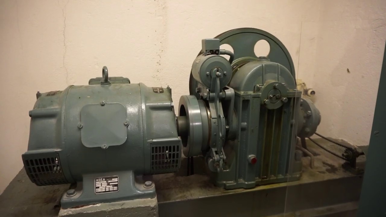 MACHINE ROOM TOUR! 1962 ASEA Graham Traction Elevator @ Heden 128, Bollnäs, Sweden.