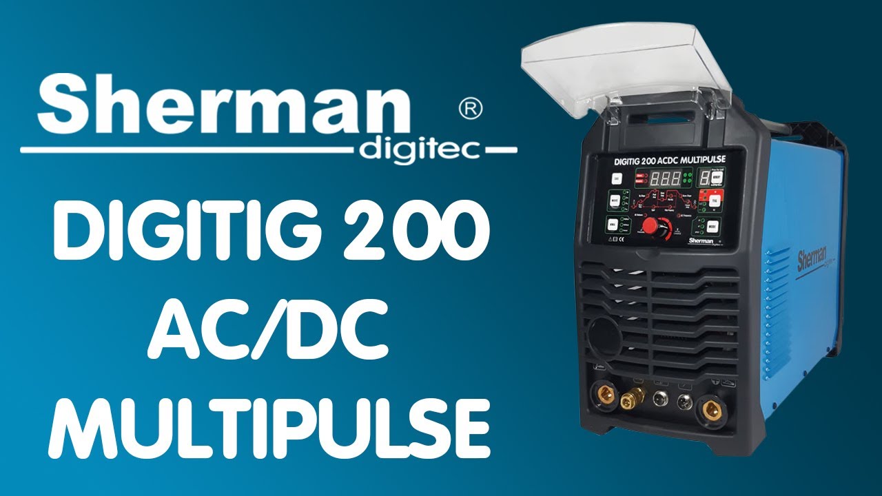 Spawarka Sherman DIGITIG 200 AC/DC Multipulse - zestaw