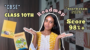 How I scored 99%?🥇CBSE Class 10th *roadmap* for Board exam 2026 #studytips #boardexam2026 #class10