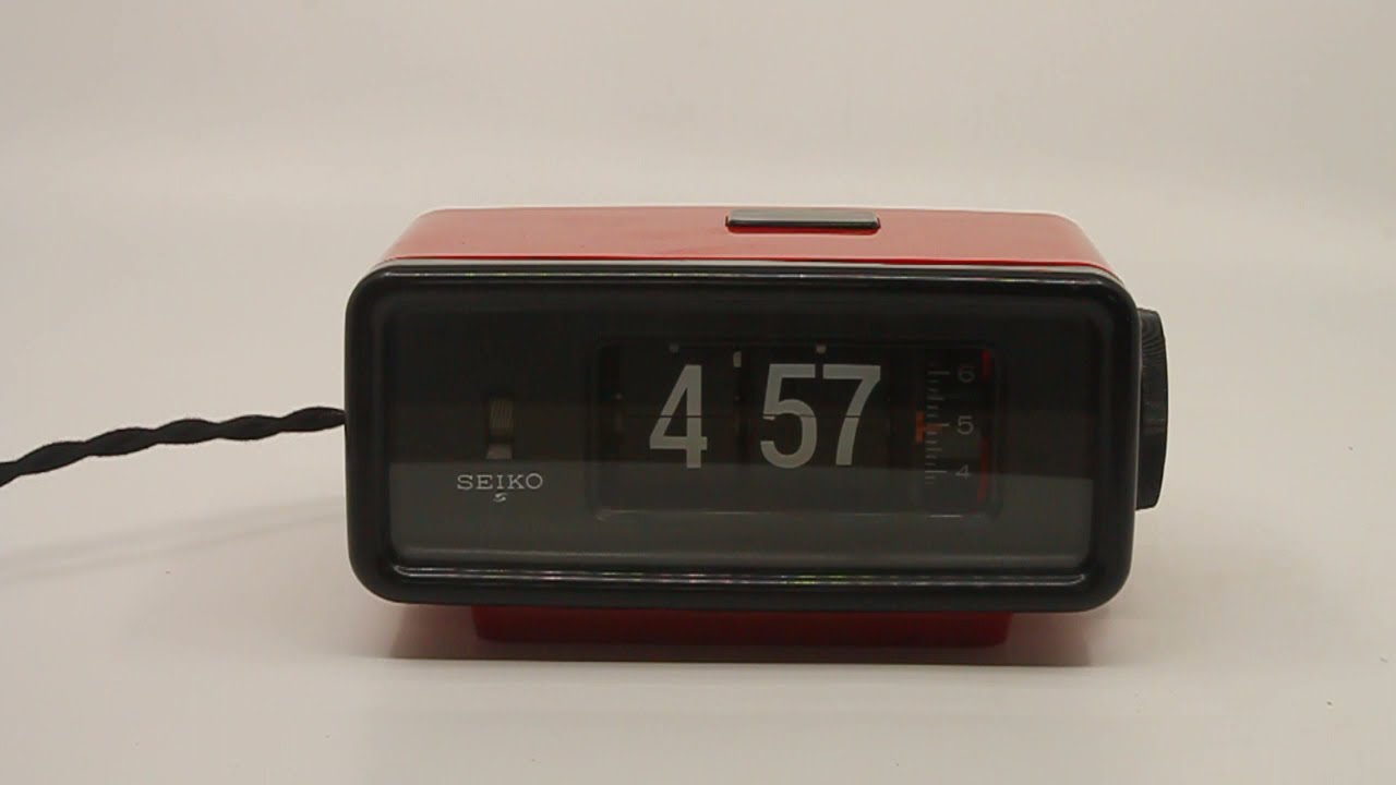 Refurbished Seiko DP692T vintage flip-alarm-clock - YouTube