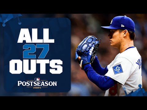COMPLETE GAME! 😱 All 27 outs from Yoshinobu Yamamoto's stellar outing in NLCS Game 2 💪 | 山本由伸ハイライト
