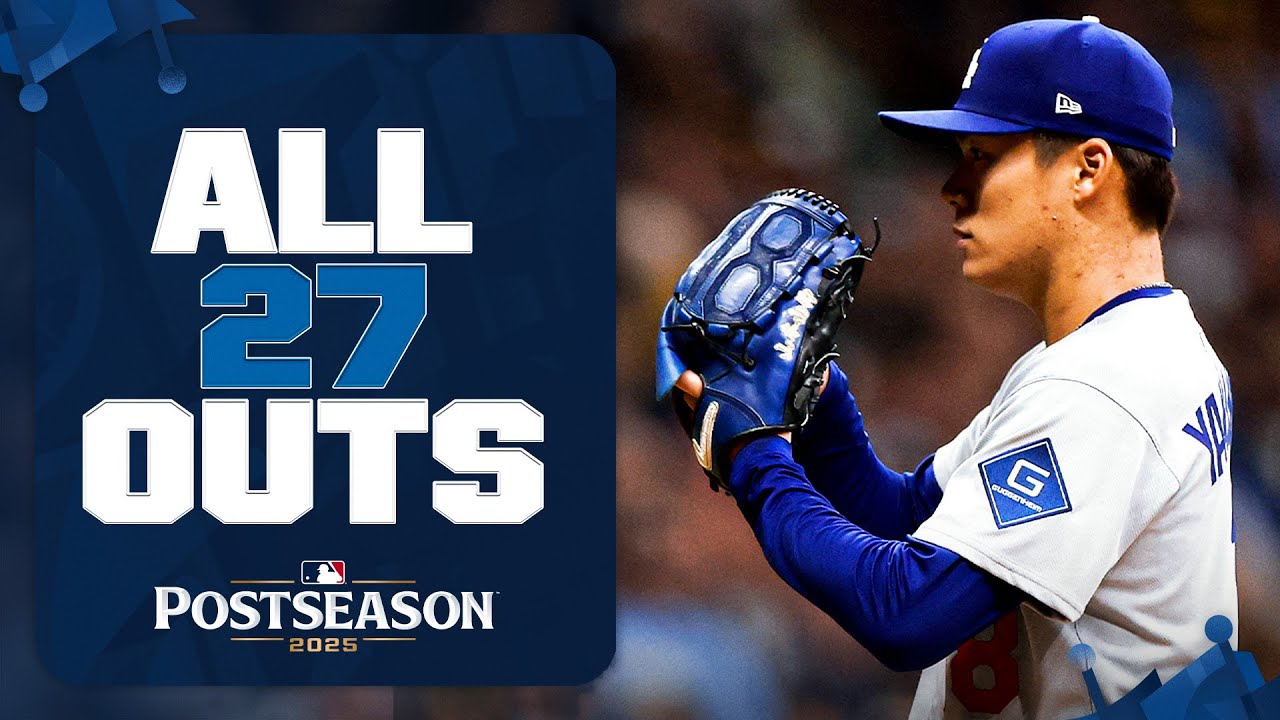 ПОЛНАЯ ИГРА! 😱 Все 27 аутов из блестящего выступления Ёсинобу Ямамото во второй игре NLCS 💪 | Луч...