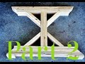 How to build a farmhouse table Part 2