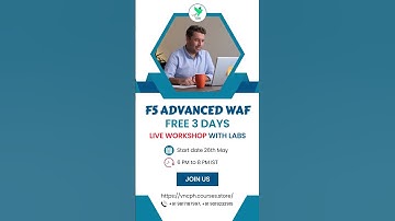 F5 Advanced WAF Free 3 days Live Workshop With Labs | Join Us
