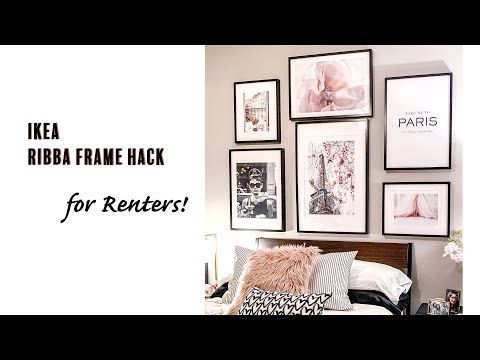Ikea Ribba Frame Hack - For Renters!