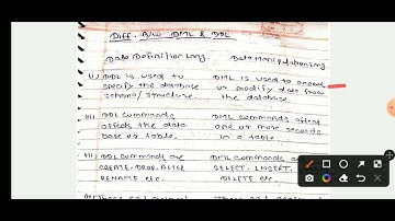Difference Between DDL & DML | Data Definition Language & Data Manipulation Language