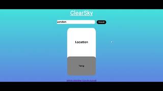 CS50 Final Project | Weather app using Javascript