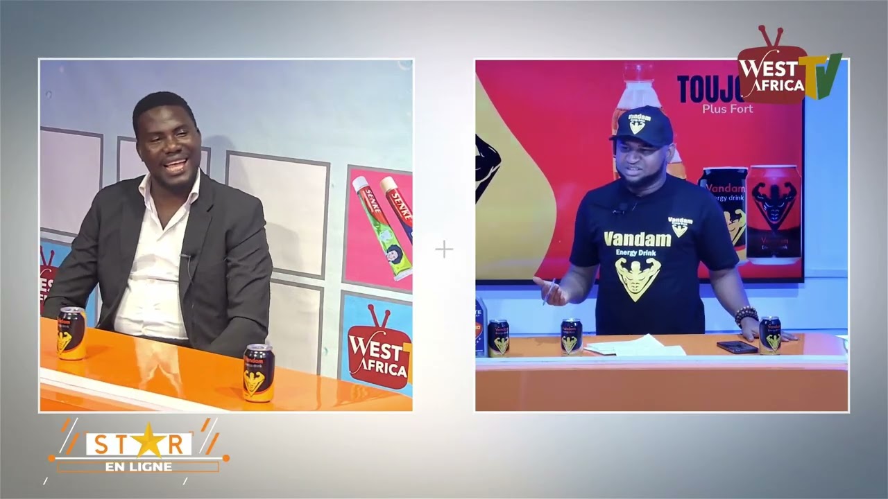 STAR EN LIGNE AVEC KUNDA LE COMEDIEN ET CAMPBELL SUR WEST AFRICA TV