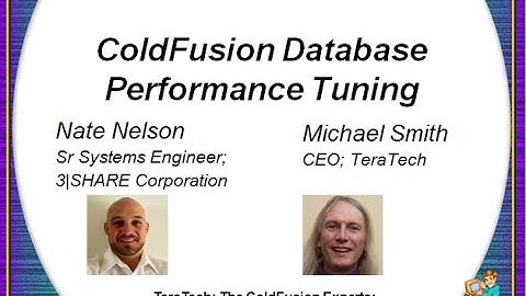 ColdFusion Database Performance Tuning